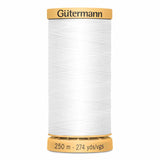Fil Blanc  250m - 100% coton  - Gutermann - 4051006