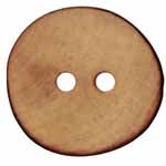 Boutons de bois 2 trous 15 mm. ( 6 ) - Inspire - 9801290