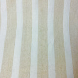 Tissé de lin coton   Lignes couleur naturel 125200