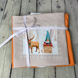 Ensemble avec panneau gnome et son renne avec jersey Kumquat