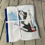 Ensemble avec panneau Fille à l'apéro et Jersey bleu royal