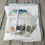 Ensemble avec panneau dactylo et tIe-dye