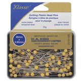 Épingles longues à tête de plastique jaune 165 mcx - 45mm (1 3/4”) - Klasse - 3010166