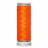 Fil Orange vif 200m - À broder - 100% viscose  - Gutermann Dekor- 4001730