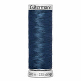 Fil Bleu marin 200m - À broder - 100% viscose  - Gutermann Dekor- 4006855