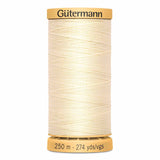 Fil Blanc ivoire 250m - 100% coton  - Gutermann - 4051040