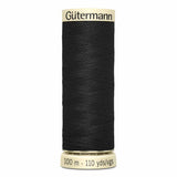 Fil Noir (10) 100m - Tout usage -100% Polyester - Gutermann 4100010