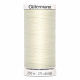 Fil Blanc antique  250m - Tout usage -100% Polyester - Gutermann 4250795