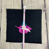 **50%* Panneau poche Jersey coton / élasthanne Gnome méditant sur une feuille fond noir