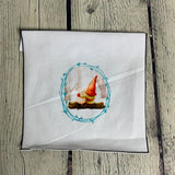 **50%* Panneau poche Jersey coton / élasthanne Gnome pensant avec cochonnet