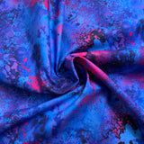 **40%*  100% coton Toile de peinture abstrait bleur rose mauve ( Wild blue ) - 2024774