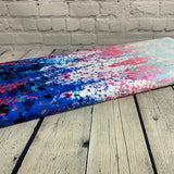 **40%*  100% coton Fleur teinte de bleu rose bande ( Wild blue ) - 20242