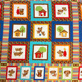 Panneau bébé Bleu chien