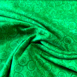 ( Harmony flannel ) Flanelle Motif rond vert