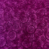 ( Harmony flannel ) Flanelle Motif rond prune