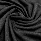 French terry brossé bambou / coton / élasthanne Noir ( Fleece ) - 4183402