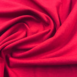 French terry brossé bambou / coton / élasthanne Rouge ( Fleece ) - 4183405