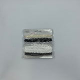 Ensemble de ruban garniture Noir et blanc - Unique creativ 2001001