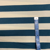 **-40%*  Jersey coton / élasthanne  ligné large bleu méditerranéen