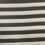 **-40%*  Jersey coton / élasthanne  ligné large Gris crème graphite