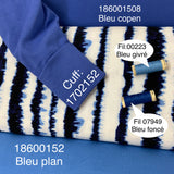 **50%+*  Jersey Tie Dye bleu foncé blanc