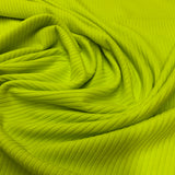 **50%*  Tricot bambou côtelé vert néon