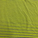 **50%* Jersey bambou ligné vert néon gris