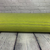 **50%* Jersey bambou ligné vert néon gris