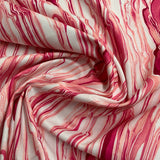 **40%*  100% coton abstrait teinte de rose et blanc   ( Wild blue )