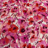 100% coton Fleurs teinte de roses et fuchsia ( Nature’s pace )