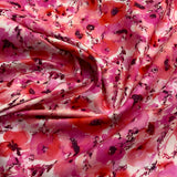 100% coton Fleurs teinte de roses et fuchsia ( Nature’s pace )