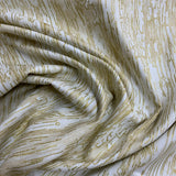 100% coton imitation Bois beige, crème et doré ( Autumn symphony )