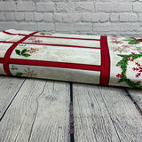 100% coton Calendrier avent fond bois  ( Joy Christmas )