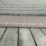 100% coton Rectangles de différentes couleurs et grandeurs surfond blanc ( Joy in the journey )