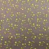 100% coton  Motif fleur d'olivier sur fond brun ( Adel in autumn )