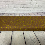 100% coton  Motif fleur d'olivier sur fond brun ( Adel in autumn )