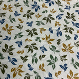 Flanelle coton feuille douce teinte de vert fond vert