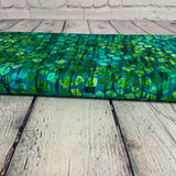 100% coton motif ton sur ton teinte de vert