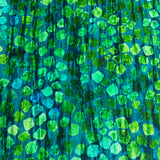 100% coton motif ton sur ton teinte de vert