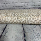 100% coton Pattes de chiens fond naturel ( I love my dog paws )