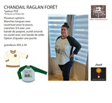 Raglan forêt Patron pdf - Ah ben couds donc!