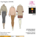 Chandail Raglan Annik patron pdf  - Ah ben couds donc!
