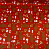 **80%** Minky Animaux du Canada rouge 4851870