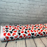 Jersey coton / élasthanne Poule fond blanc- 1472091