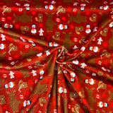 **80%** Minky Animaux du Canada rouge 4851870