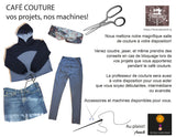 CAFÉ COUTURE Couture libre  - Apportez votre projet. 1 bloc de 2h