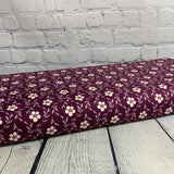 100% coton fleur blanc cassé fond bourgogne ( Riley Blake \ Harmony ) C11094g