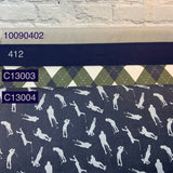 100% coton losanges marine vert et gris ( Riley Blake \ golf days ) C13003